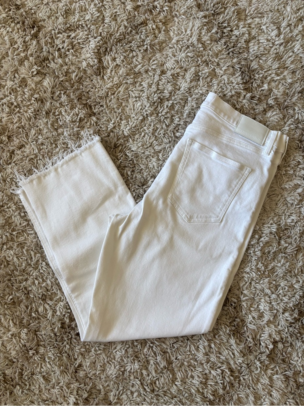 ⚪️Denim Forum Arlo High-Rise Straight White Women’s Jeans⚪️ - Picture 3 of 7